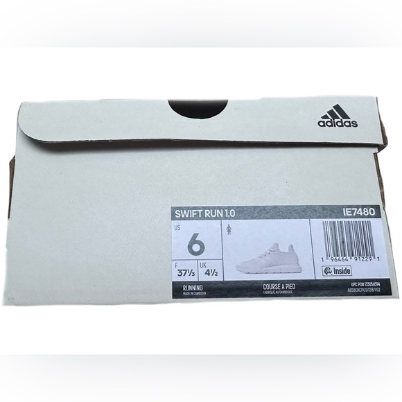 Adidas Swift Run Shoes White and Gold - Picture 7 of 9